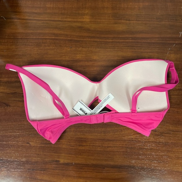 Victoria's Secret Pink Wear Everywhere Wireless Push-Up Bra 32D Hot Pink - Picture 2 of 2